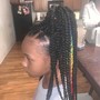 Kid's  single braids,