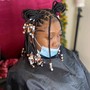 Small Knotless Braids mid back