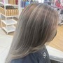 Gray Root Coverage with Demi Permanent Color and Silk Press