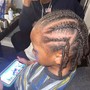 Kids regular hair Cornrows no hair added