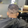 Man’s hair cut (w) design