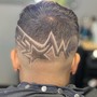 Man’s hair cut (w) design