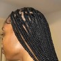 Medium Natural Hair Braid or Twist  (No Hair Added)