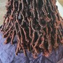 Med knotless  Braids(waist