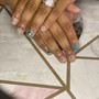 Add On nail charms on 2 nails