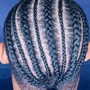 Men’s hair braids full hair