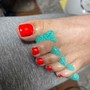 Gel Pedicure full polish NO TIPS