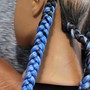 Kid's individual plaits with beads