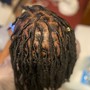 Loc Retwist w/perm rods