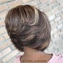 Single Process Color & Style (short hair)