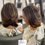 Single Process Color & Style (short hair)