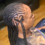 Small straight back braids