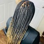 Boho Knotless Braids Waist Length