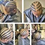 Man  Straight backs Braids