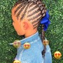 Kid’s 10 and under (Braids with beads)