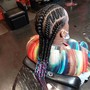 3-6 large feedin braids