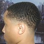 Premium Temple taper fade with line up cut only