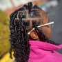 Midback Knotless Island Twists