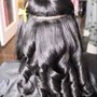 100 strands textured K-Tip Extensions + 2 bundles of IF Wefts up to 24” (300 grams)