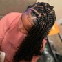 Large knotless braids -Mid back LENGH