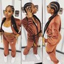 TEEN Small Straight Back Feed-In Braids