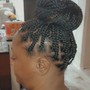 2 Braided Ponytail/Buns