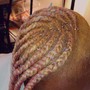 Women Cornrows with hair