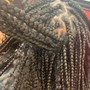 Bohemian knotless braids