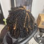 Small Bohemian Knotless braids