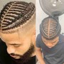 Braids men bun