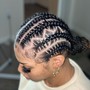 Small knottless braids