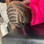 Large Feedin Stitch Braids w/ Shampoo