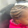 Large Feedin Stitch Braids w/ Shampoo