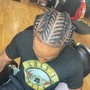 cornrows or barrel rolls on locs