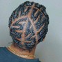 cornrows or barrel rolls on locs