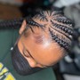 Men’s individual braids (no extension)