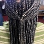 Braid down for Crochet Braids