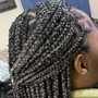 Box Braids over Locs