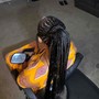 Small box braids (mid back)