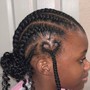 Med Braided Ponytail (Updo-Midback)