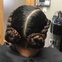 2 Feed In Braids