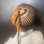 2 feed in scalp braids/with weave