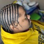 Men basic braid down style no hair added