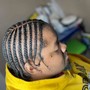 Men basic braid down style no hair added