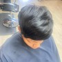 Short and sweet natural haircut