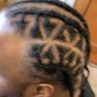 Women Cornrows with hair