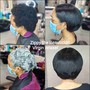 Pixie Cut sewin/Cut / flatiron style