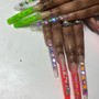 Rhinestones Nail Art per finger