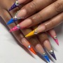 Rhinestones Nail Art per finger