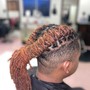 Half Feeder Half Individual Braids (Waist)